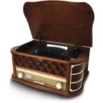 Platine rtro - sencor - stt 016 - 6 w - lecteur cd / cassettes - usb - marron