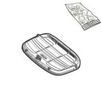 Platine standard pour top case shad sh40 / 42 / 45 / 46