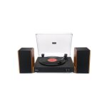 Platine vinyle - halterrego - chicago - 3 vitesses - bluetooth - 2 enceintes 10w rms