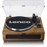 Platine vinyle - lenco - ls - 410wa - 4 haut - parleurs intgrs - bluetooth 5. 0 - bois marron