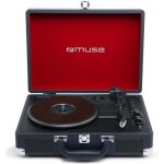 Platine vinyle muse mt - 103 db - port usb lecteur de carte sd 2 enceintes int�gr�es - bleu marine