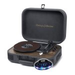 Platine vinyle muse mt - 207 dgb 33 / 45 / 78trs stro 10w - bluetooth port usb lecture / encodage adapt. ...