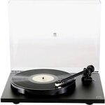 Platine vinyle - rega - planar 1 - noir mat - entranement par courroie - cellule rega carbon mm