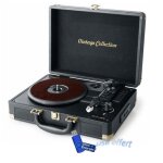Platine vinyle stro vintage collection 33 / 45 / 78 tours avec enceintes intgres - usb / sd / aux ...