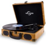 Platine vinyle - viflykoo - encodeur numérique - bluetooth - 2 haut - parleurs stéréo - 3 vitesses Platine vinyle - viflykoo - encodeur numérique - bluetooth - 2 haut - parleurs stéréo - 3 vitesses