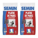 Pl�tre de paris pour moulages scellements et rebouchage semin - int�rieur - sac de 5 kg