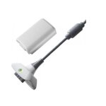 Play & charge pour xbox 360 - batterie 3600 mah + cble chargeur 1 mtre - blanc - strae game