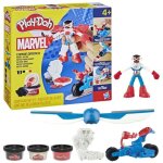 Play - doh captain america coffret moto tranchante avec figurine flexible 3 accessoires et p�te � modeler ...