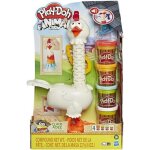 Play - doh - set animal crew avec 4 pots de p�te � modeler - plumes en folie - multicolore