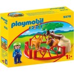 Playmobil 1. 2. 3 - 9378 - lions avec enclos - mixte - a partir de 18 mois
