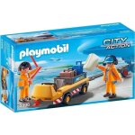 Playmobil 5396 - jeu - agents avec tracteur  bagages ey0nn