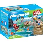 Playmobil 70035 sportifs et kayak starterpack - family fun - camping - 2 personnages - 36 pi�ces - d�s ...