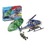 Playmobil 70569 hélicoptère de police et parachutiste city action les policiers dès 4 ans Playmobil 70569 hélicoptère de police et parachutiste city action les policiers dès 4 ans