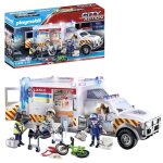 Playmobil 70936 ambulance amricaine avec secouristes et bless city action les secouristes