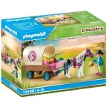Playmobil - 70998 - carriole avec enfant et poney - jouet en plastique pour enfant de 4 ans et plus