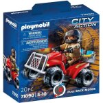 Playmobil 71090 pompier et quad city action les pompiers 20 pices ds 4 ans