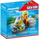 Playmobil 71205 urgentiste avec moto city action les secouristes effet lumineux 20 pièces dès 4 ans Playmobil 71205 urgentiste avec moto city action les secouristes effet lumineux 20 pièces dès 4 ans