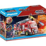 Playmobil - 71233 - city action - camion de pompiers avec grande chelle