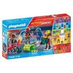 Playmobil 71468 my figures : mtiers  risque - avec quatres personnages du domaine des pompiers - les ...
