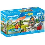 Playmobil 71476 starterpack maman et enfant avec fauteuil suspendu my life 29 pices ds 4 ans