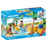 Playmobil 71529 vacanciers avec piscine et bain  bulles - my life - ds 4 ans - jeu de rle cratif