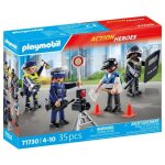Playmobil 71730 set m�tiers de la police 4 policiers action heroes les policiers 35 pi�ces d�s 4 ans