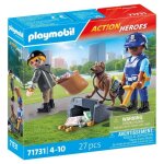Playmobil 71731 policier chien de recherche et voleur action heroes les policiers 27 pi�ces d�s 4 ans ...