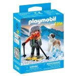 Playmobil 71741 gar�on en raquettes avec saint bernard my life 8 pi�ces d�s 4 ans