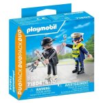 Playmobil 71804 policier et bandit avec accessoires duo pack les policiers action heroes 8 pi�ces d�s ...