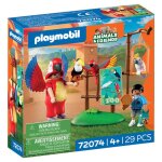 Playmobil 72074 zoo : mascotte perroquet color� & enfant