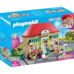 Playmobil - city life la ville - magasin de fleurs - 165 pices - 2 personnages
