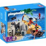 Playmobil - compact - set ile aux pirates - 2 personnages et accessoires inclus