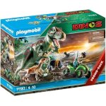 Playmobil - dinos - explorateur avec quad et tyrannosaure