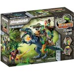 Playmobil - dino rise - spinosaure et combattant - 86 pices - 5 ans et plus
