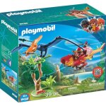 Playmobil dinosaures - hlicoptre et ptranodon - the explorers - contient 1 personnage - 39 pices