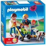 Playmobil famille poussette avec un chien