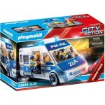 Playmobil - fourgon de police avec effets lumineux et sonores - playmobil city action - 52 pices