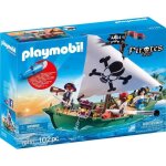 Playmobil - les pirates - chaloupe des pirates avec moteur submersible - 202 pices - 701. 9 g