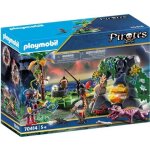 Playmobil - les pirates - repaire du trsor des pirates - 2 personnages - coffre au trsor - animaux