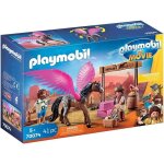 Playmobil - playmobil the movie marla et del avec cheval ail - figurines western avec accessoires