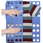 Plieur linge ajustable planche  plier le linge folding clothes board - bleu