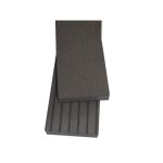 Plinthe finition terrasse bois composite (qualita) - l: 200 cm - l: 5. 5 cm - e: 1 cm - gris carbone