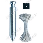Plomb de pltrier - rf 1276 - acier chrom - cordeau inclus - diamtre 16 mm