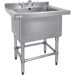Plonge inox simple �vier central (h)900 x (l)770 x (p)600 mm
