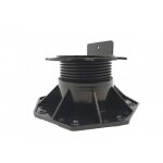 Plot rglable de 60  138 mm pour terrasse bois et composite - l: 186 mm - l: 186 mm - noir