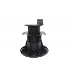 Plot r�glable de 66 � 145 mm pour terrasse bois et composite - l: 16 cm - l: 16 cm - noir