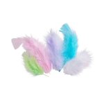 Plumes assortiment pastel 10 cm 50 pi�ces