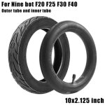 Pneus - 10 * 2. 125 - en caoutchouc - trottinette scooter - segway ninebot f20 - f25 - f30 - f40 Pneus - 10 * 2. 125 - en caoutchouc - trottinette scooter - segway ninebot f20 - f25 - f30 - f40