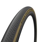 Pneu gravel michelin power adventure tubeless ready ts (36 - 622) - noir / beige - 700 x 36 mm