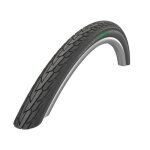 Pneu rigide schwalbe road cruiser k - guard r�fl�chissant - noir - v�lo loisir - mixte